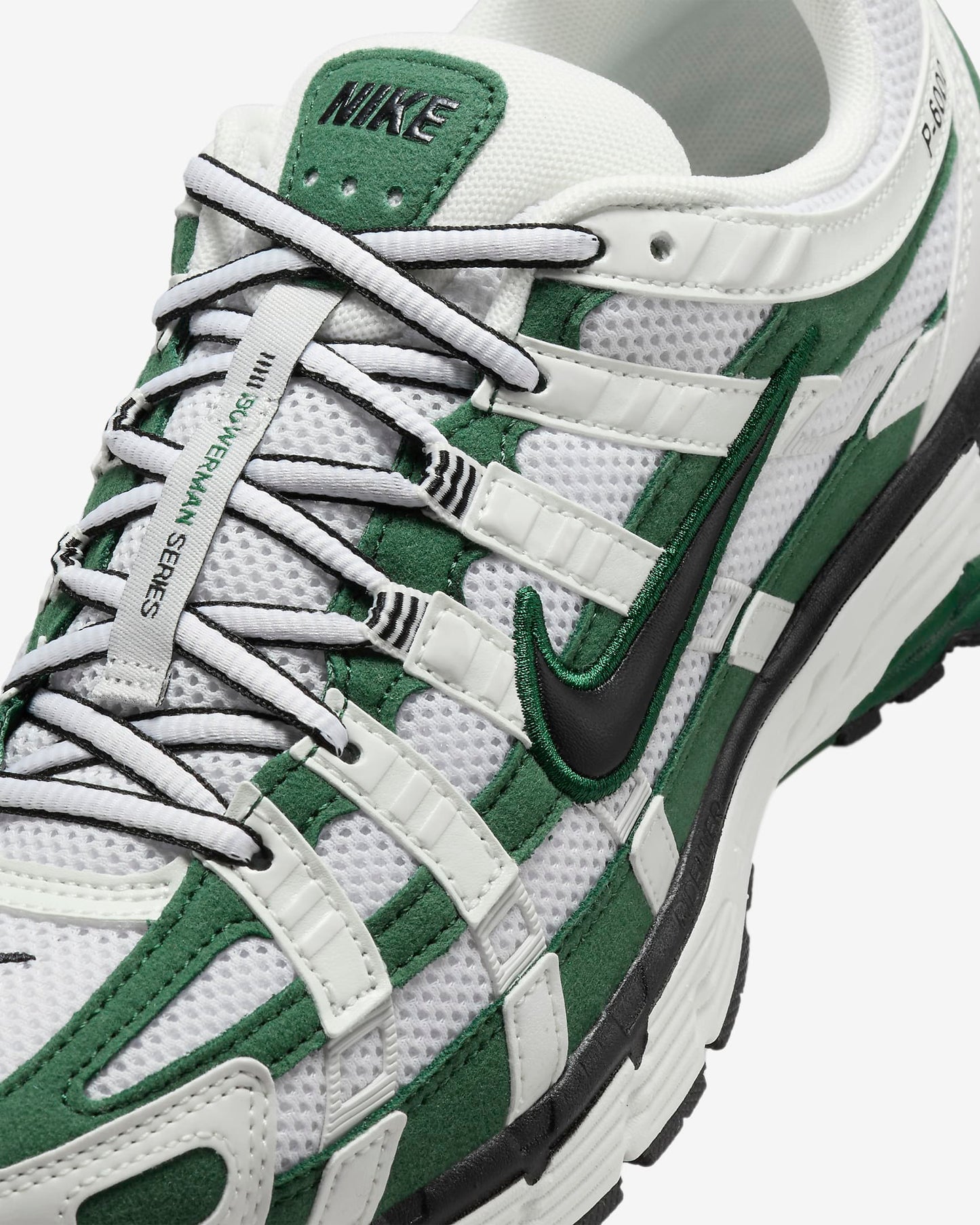 Nike P-6000 Summit White Dark Green