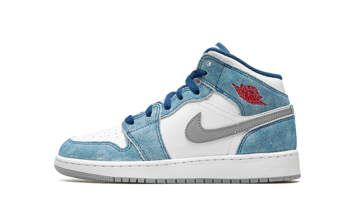 Nike Air Jordan 1 Mid French Blue Light Steel